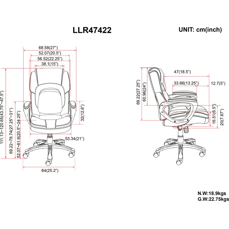 Wellness by design online executive chair